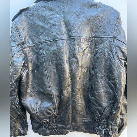 Men’s Leather Motorcycle Jacket - Picture 12 of 12
